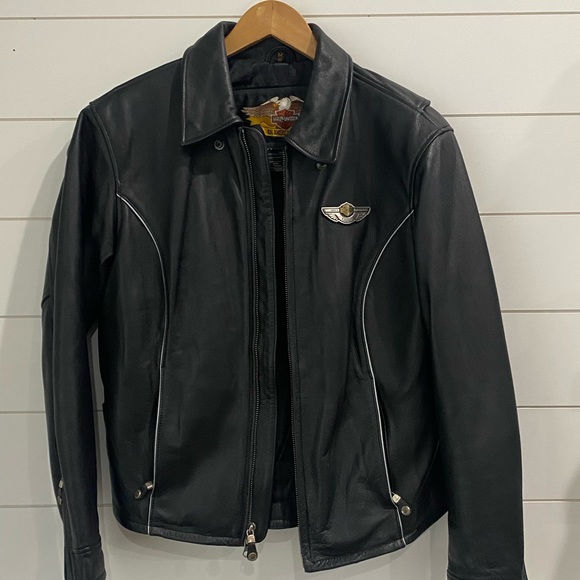 Rare Harley Davidson 100 Year Anniversary Leather Jacket - Picture 1 of 5